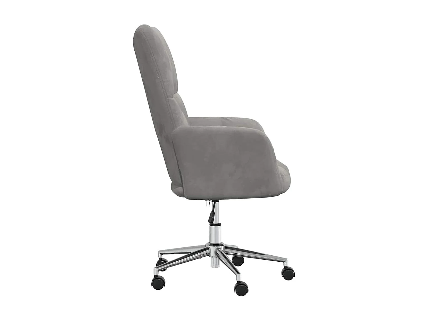 Chaise de relaxation Gris clair Velours