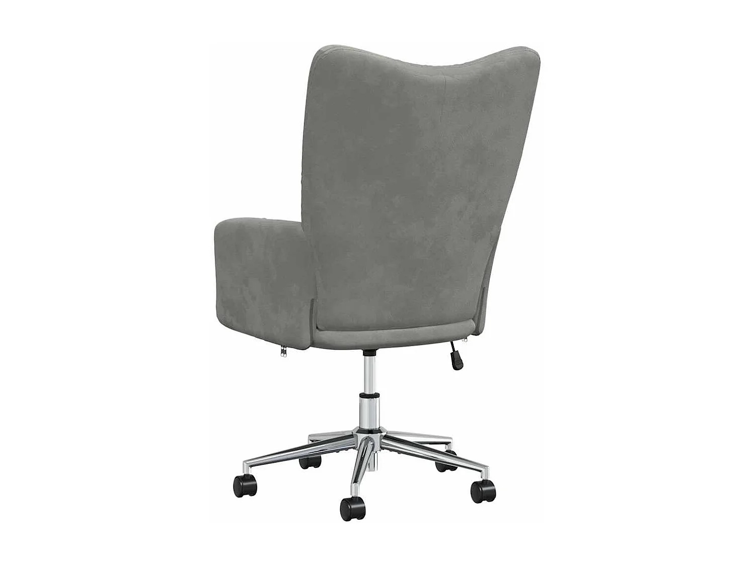 Chaise de relaxation Gris clair Velours