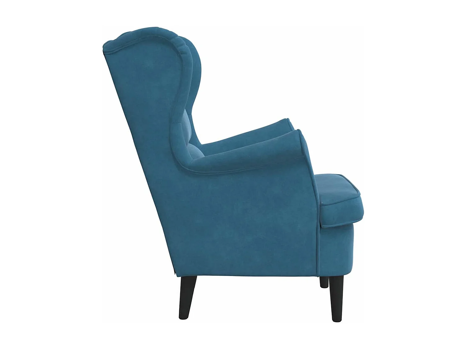 Fauteuil fluweel blauw