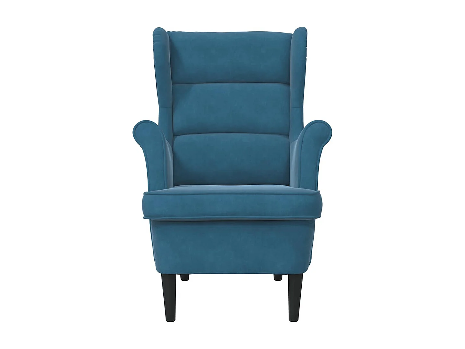 Fauteuil fluweel blauw
