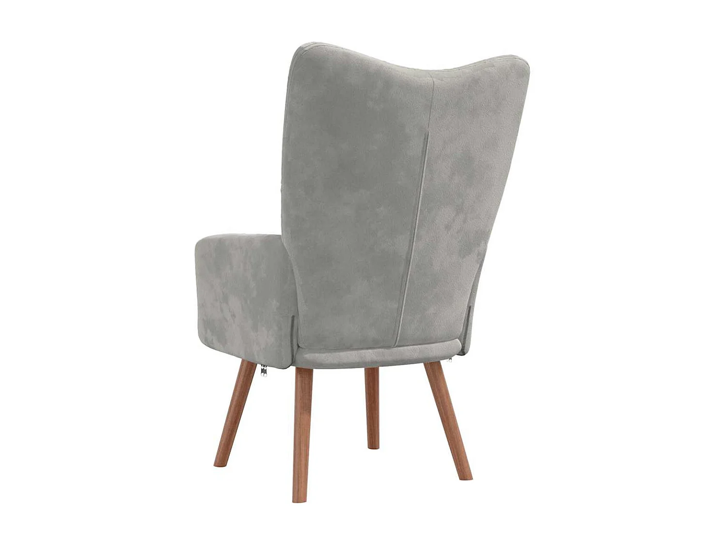 Relaxsessel Hellgrau Samt