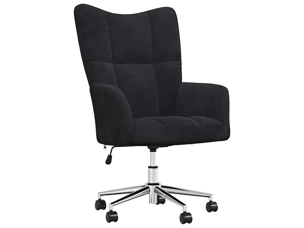 Chaise de relaxation Noir Velours