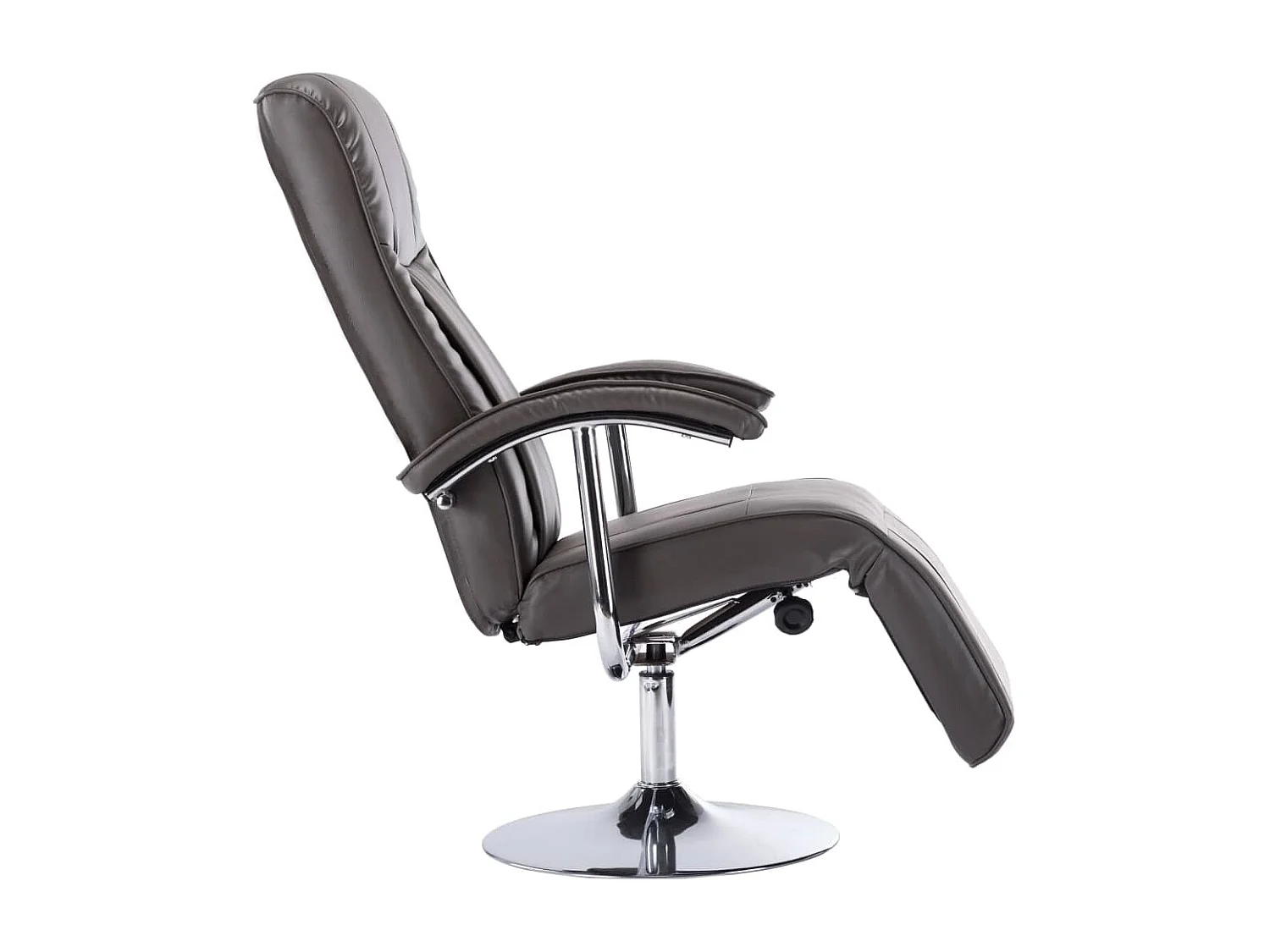 Fauteuil TV gris similicuir