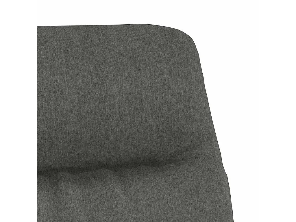 Chaise de relaxation Gris foncé Tissu