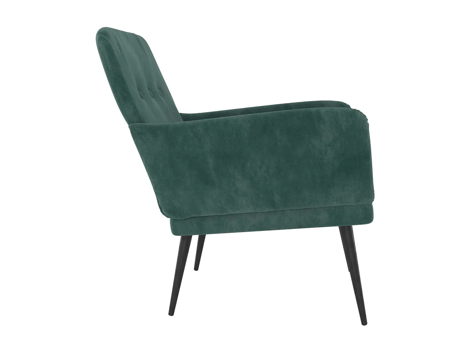 Fauteuil Vert foncé 62x79x79 cm Velours