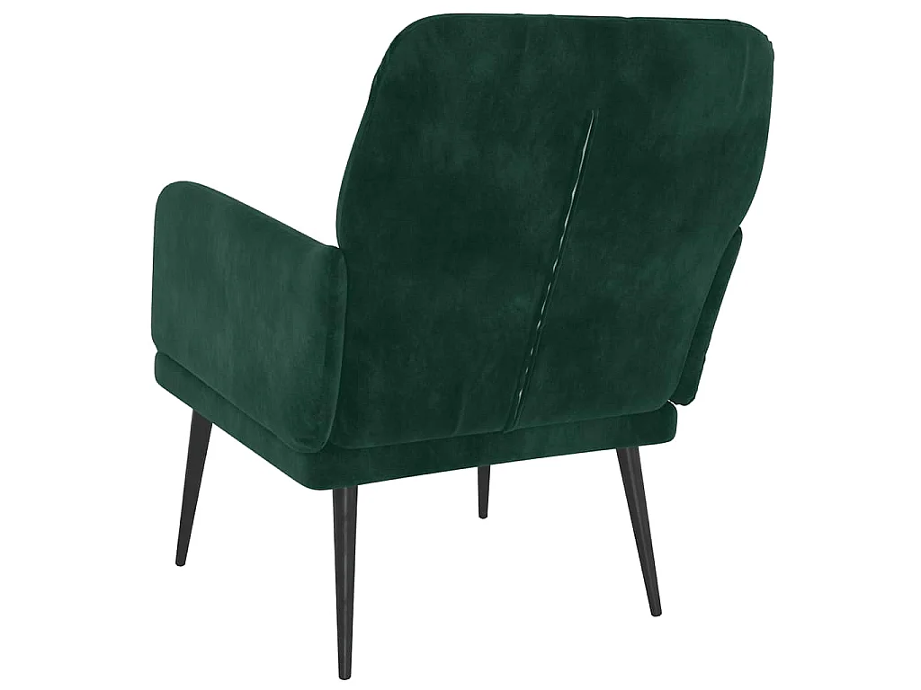 Fauteuil Vert foncé 62x79x79 cm Velours