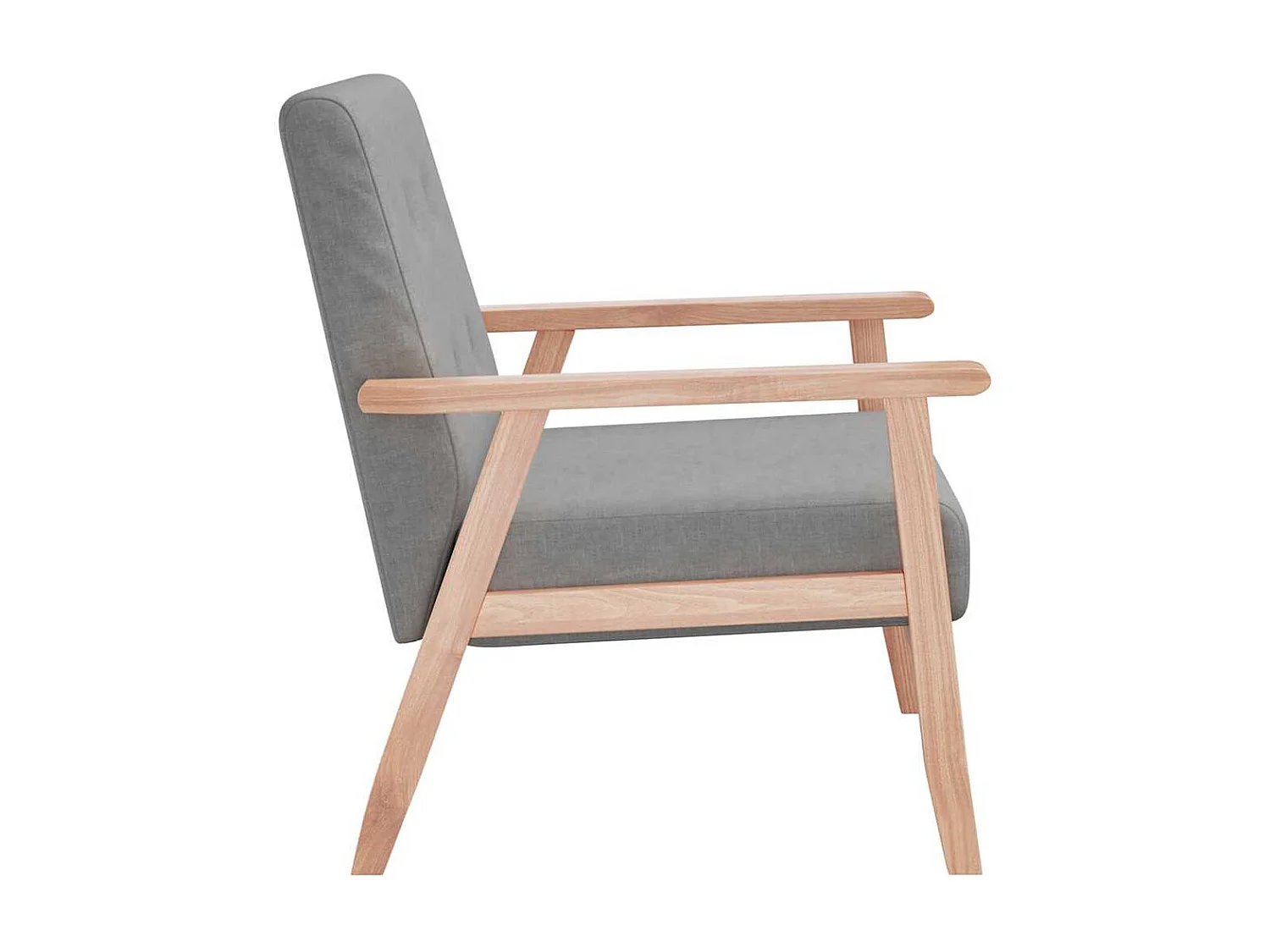 Fauteuil gris foncé tissu
