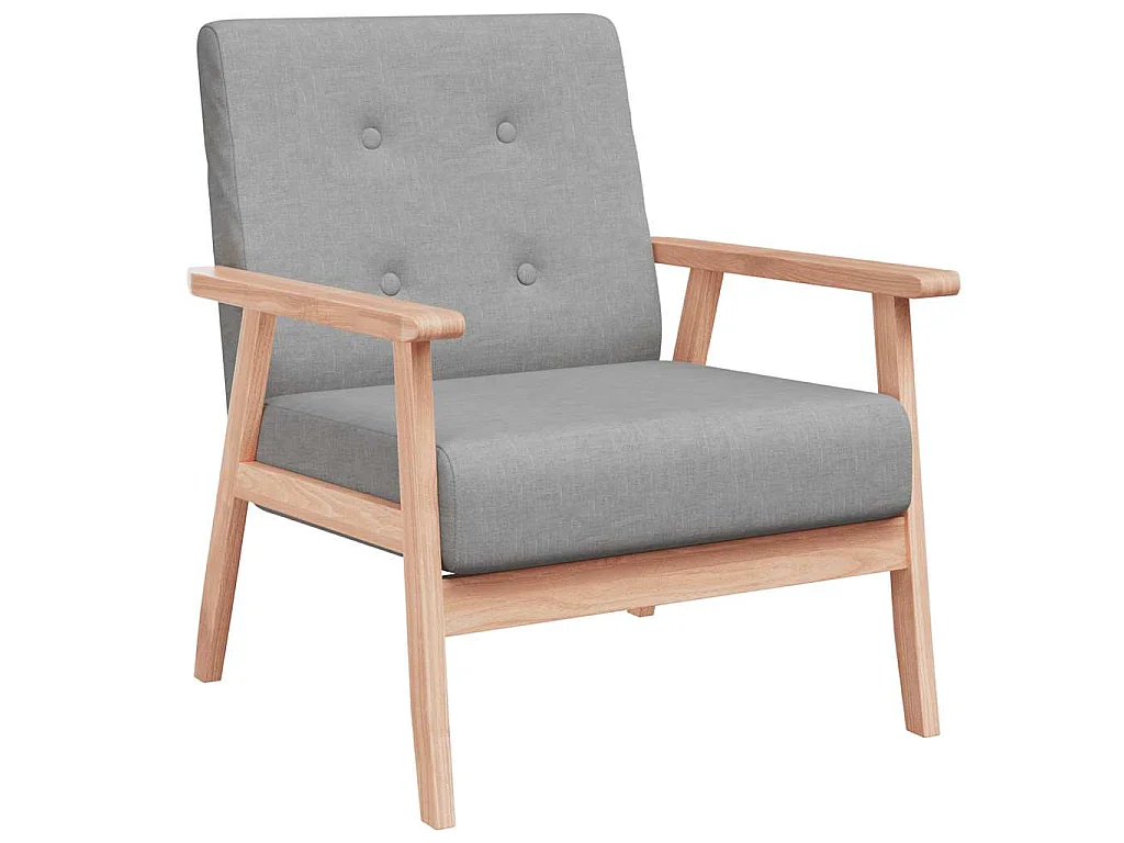 Sessel Hellgrau Stoff