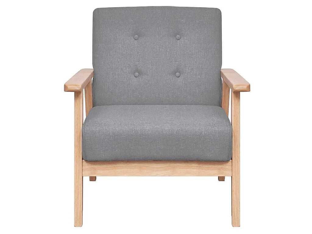 Sessel Hellgrau Stoff