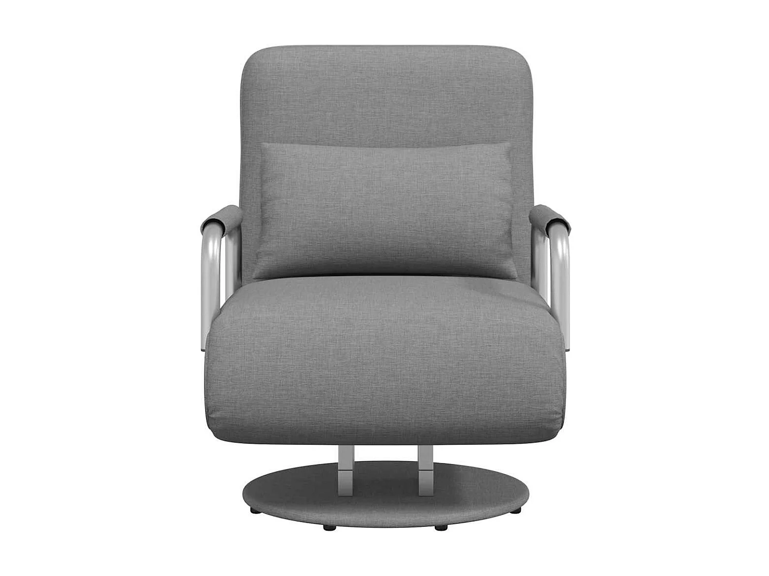 Drehstuhl und Schlafsofa Hellgrau Stoff