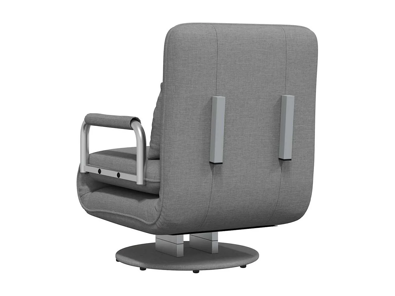 Drehstuhl und Schlafsofa Hellgrau Stoff