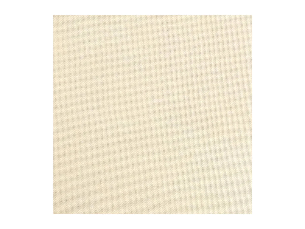 Schaukelsessel mit Hocker Creme Stoff