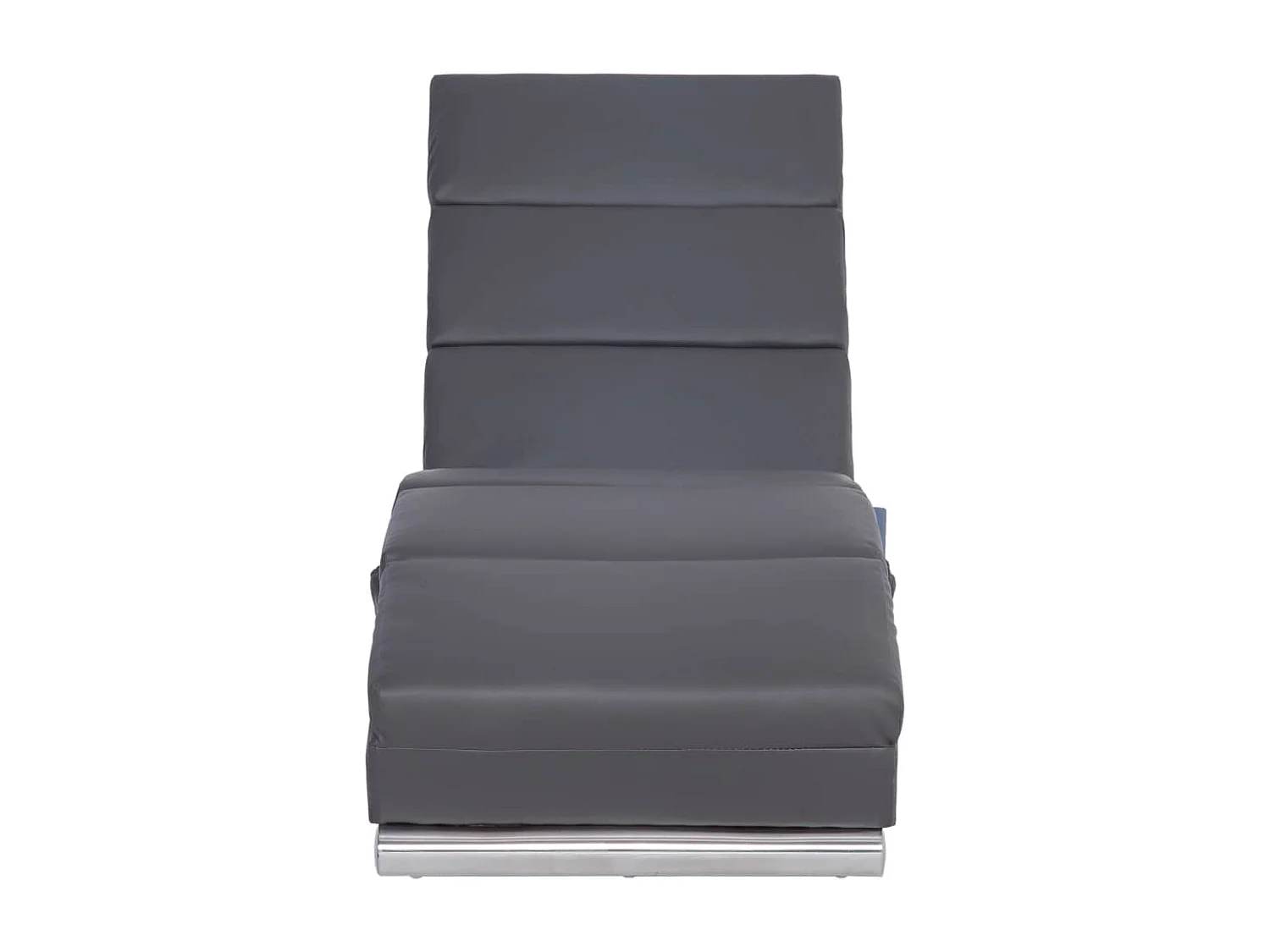 Chaise longue de massage Gris Similicuir