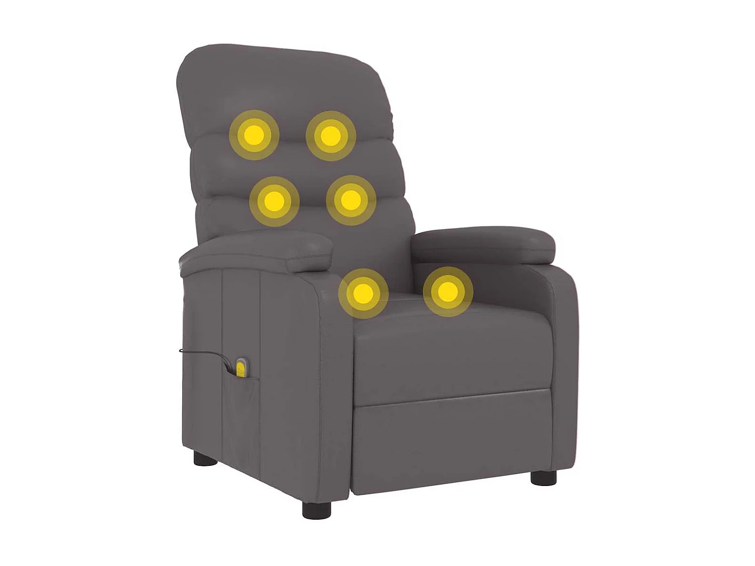 Fauteuil de massage Gris Similicuir