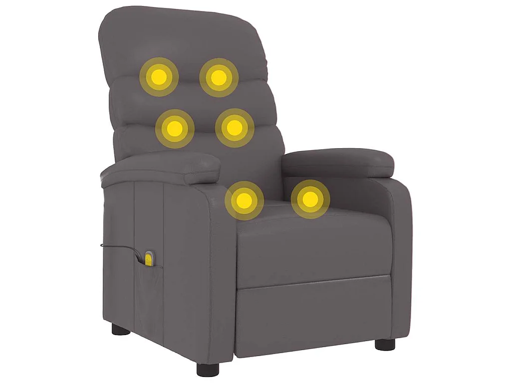 Fauteuil de massage Gris Similicuir