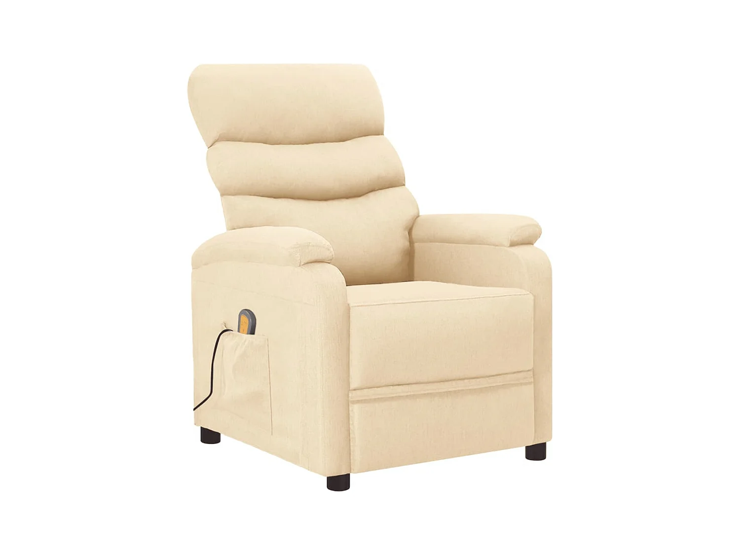 Massagesessel Creme Stoff
