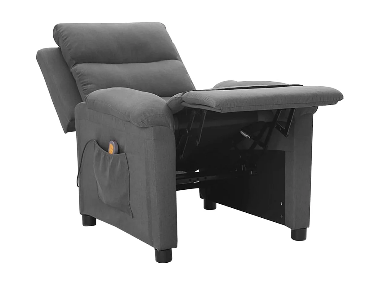 Fauteuil de massage Gris clair Tissu