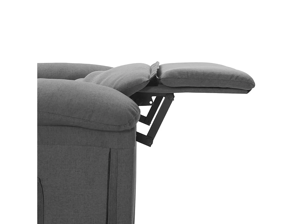 Fauteuil de massage Gris clair Tissu