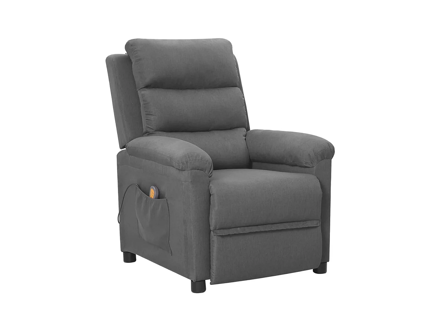 Massagestoel stof lichtgrijs