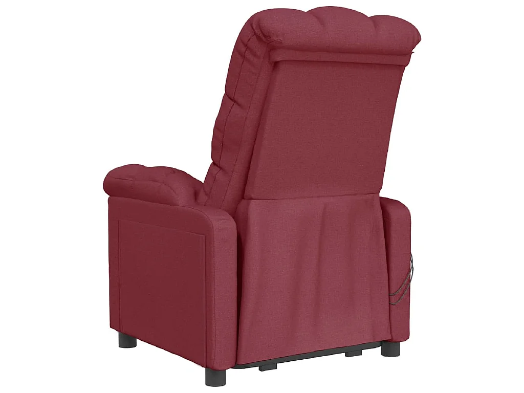 Fauteuil électrique de massage Bordeaux Tissu