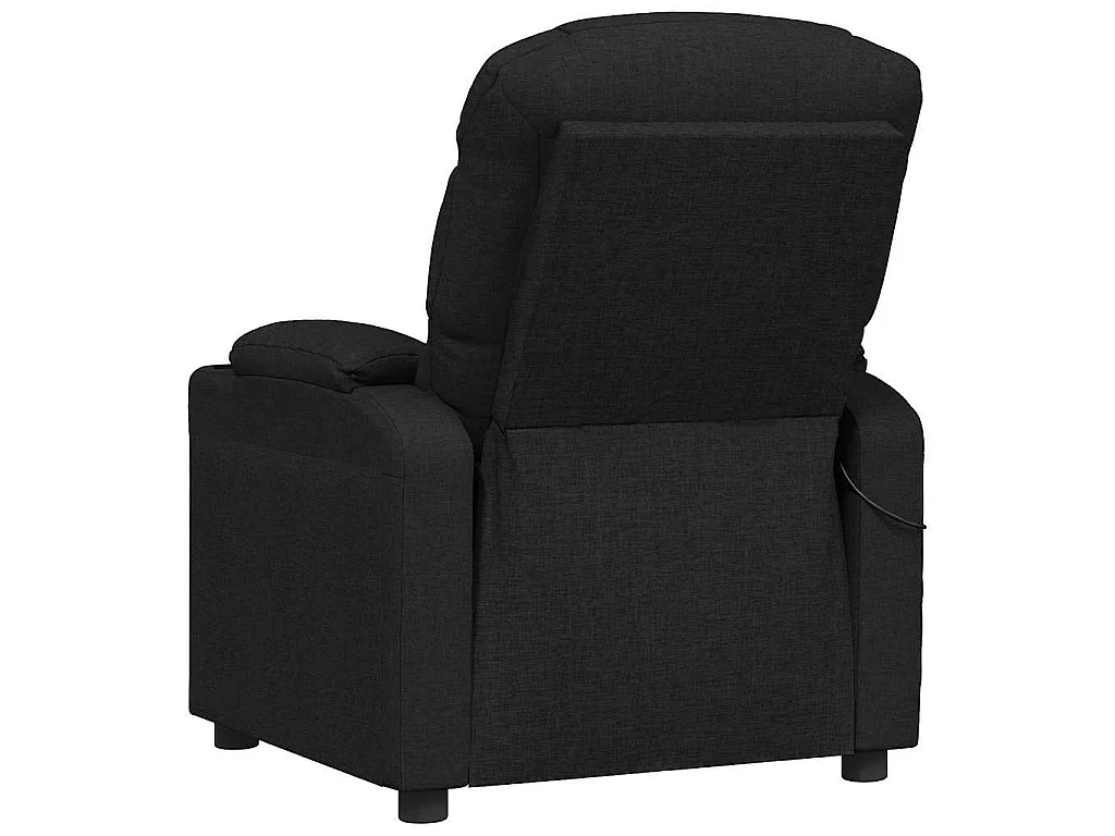 Massagesessel Elektrisch Schwarz Stoff