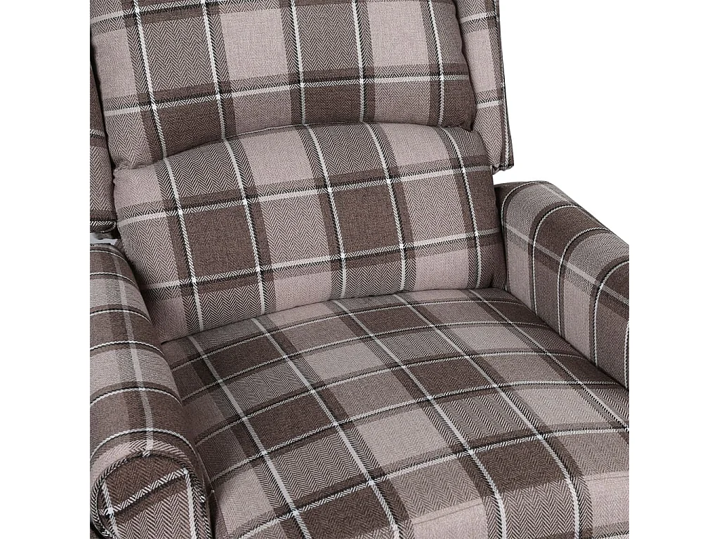 Poltrona Massaggiante Reclinabile Beige in Tessuto