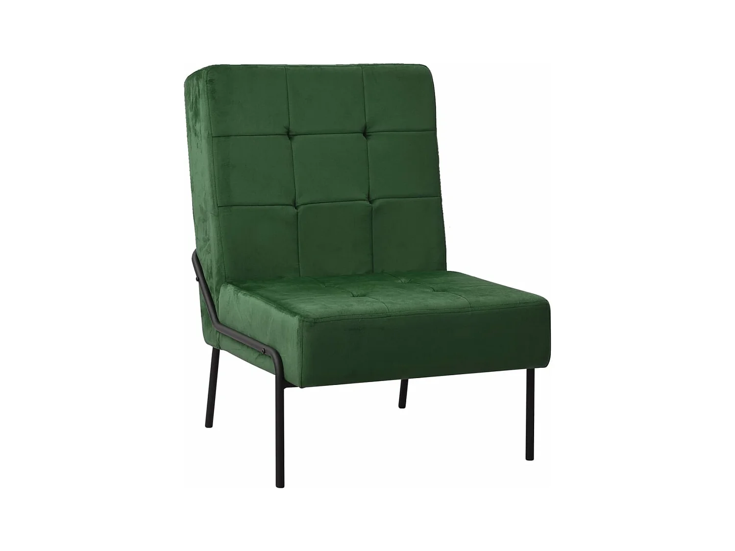 Chaise de relaxation 65x79x87 cm Vert foncé Velours