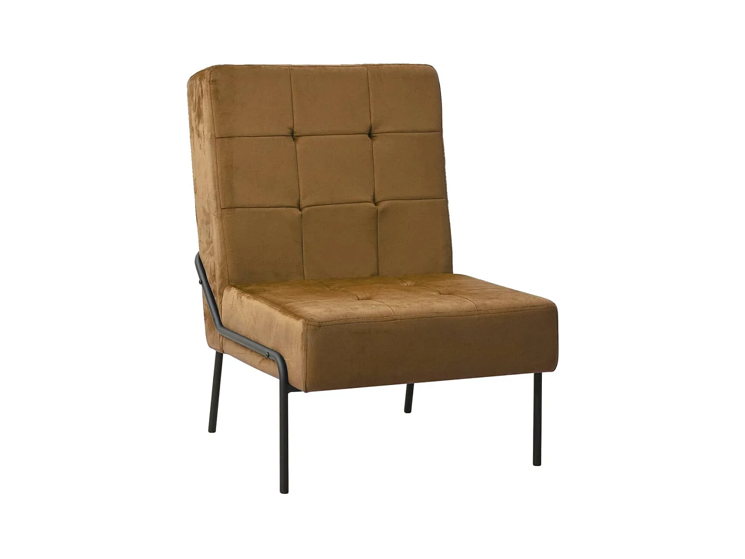 Chaise de relaxation 65x79x87 cm Marron Velours