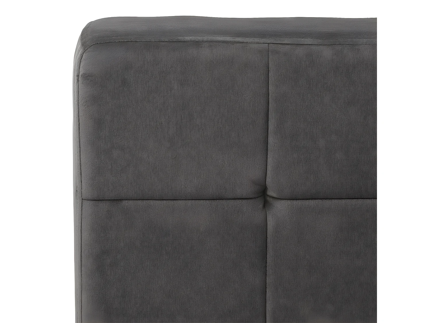 Poltrona Relax 65x79x87 cm Grigio Scuro in Velluto