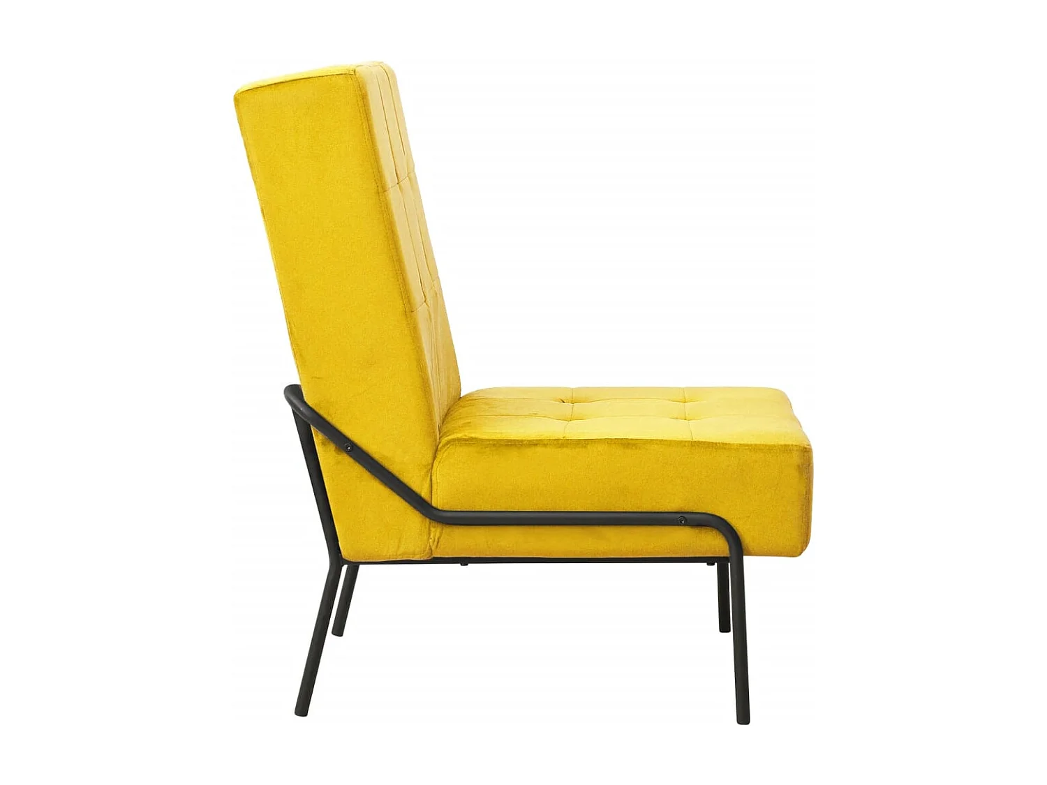Relaxstuhl 65x79x87 cm Senfgelb Samt
