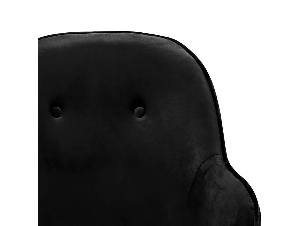 Chaise à bascule Noir Velours