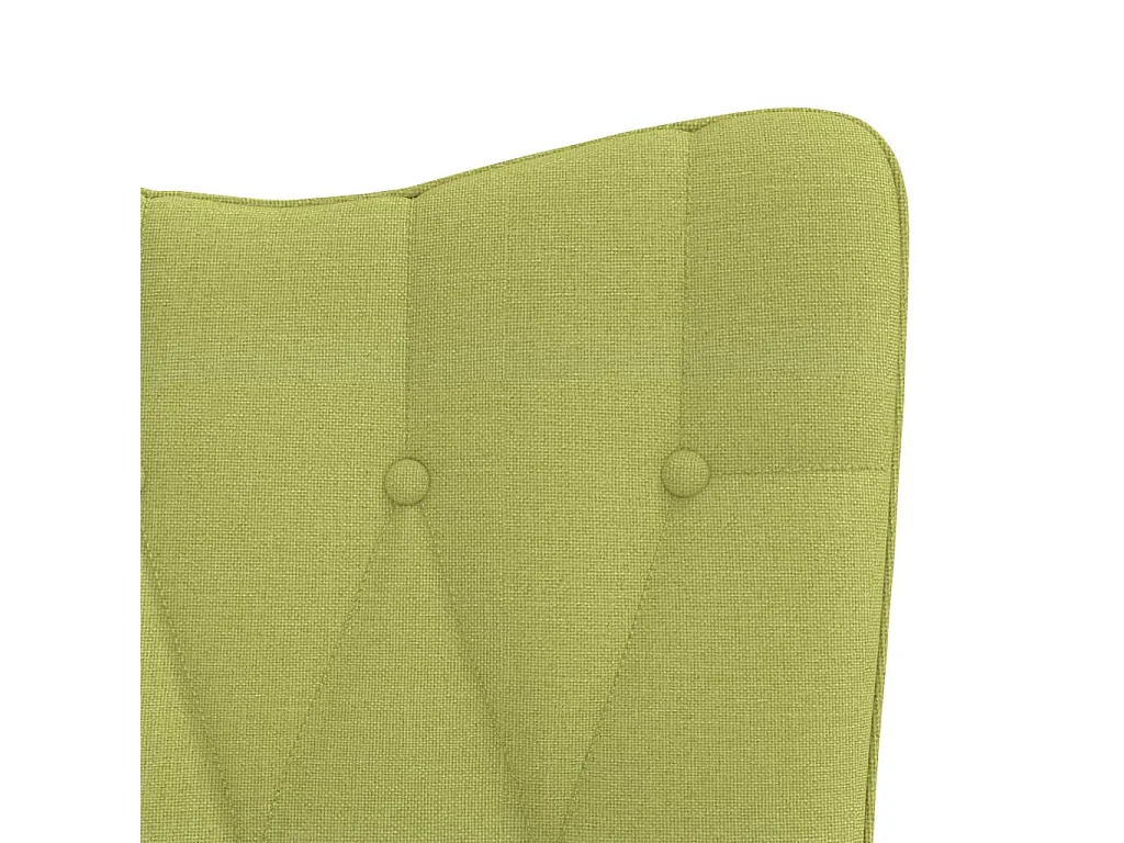 Chaise à bascule Vert Tissu