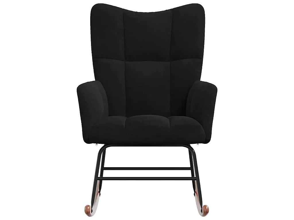 Chaise à bascule Noir Velours
