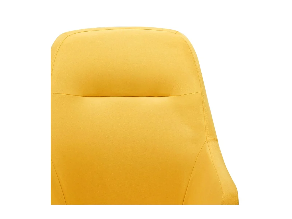Chaise à bascule Jaune moutarde Tissu