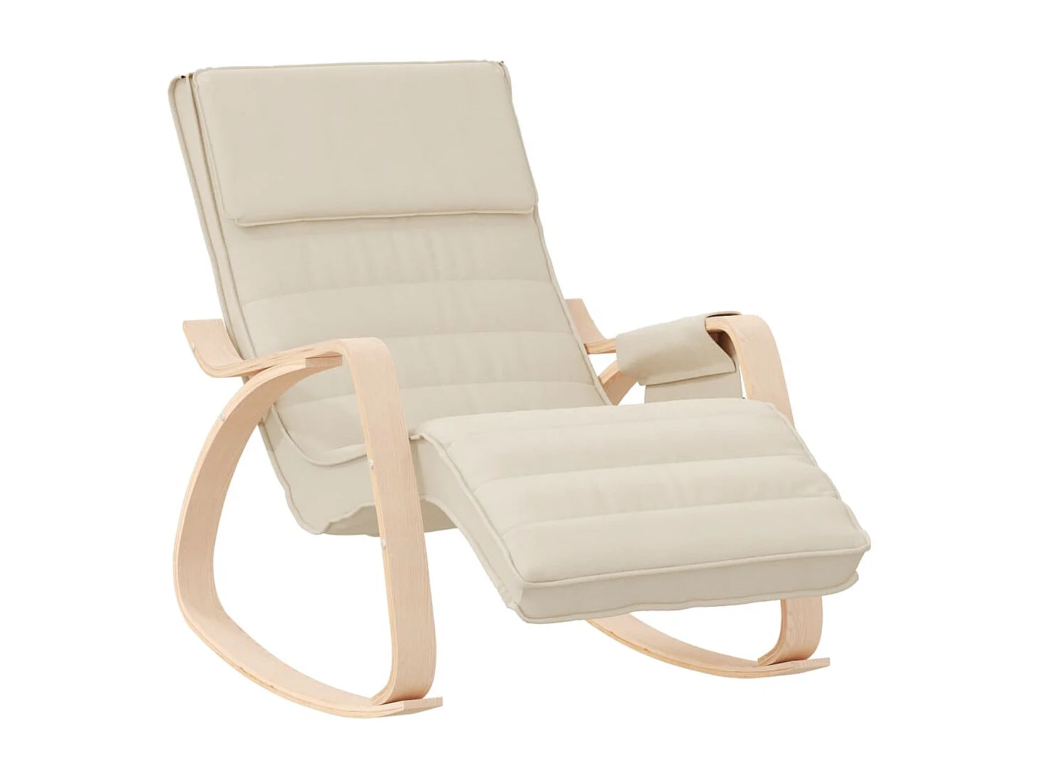 Chaise à bascule Crème Tissu