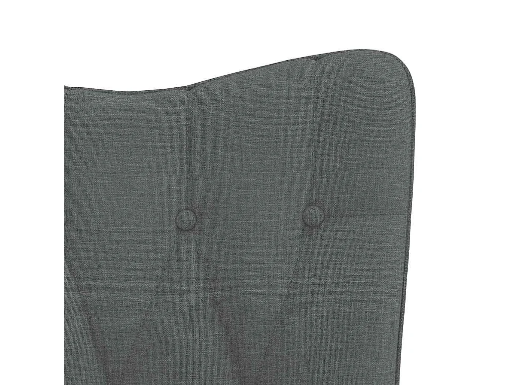 Chaise à bascule Gris foncé Tissu