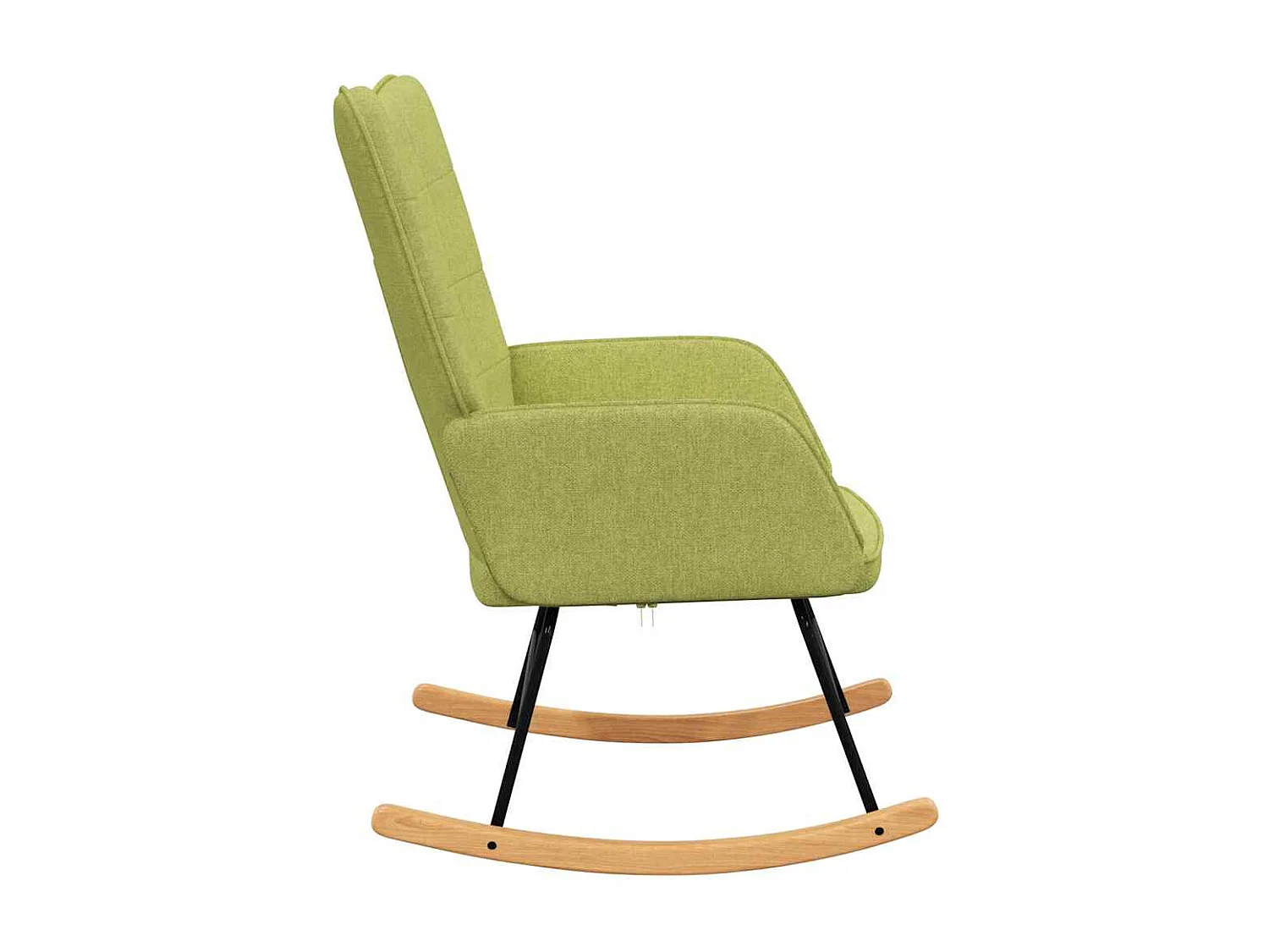 Schommelstoel stof groen