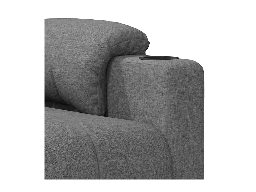 Sillón de masaje tela gris claro
