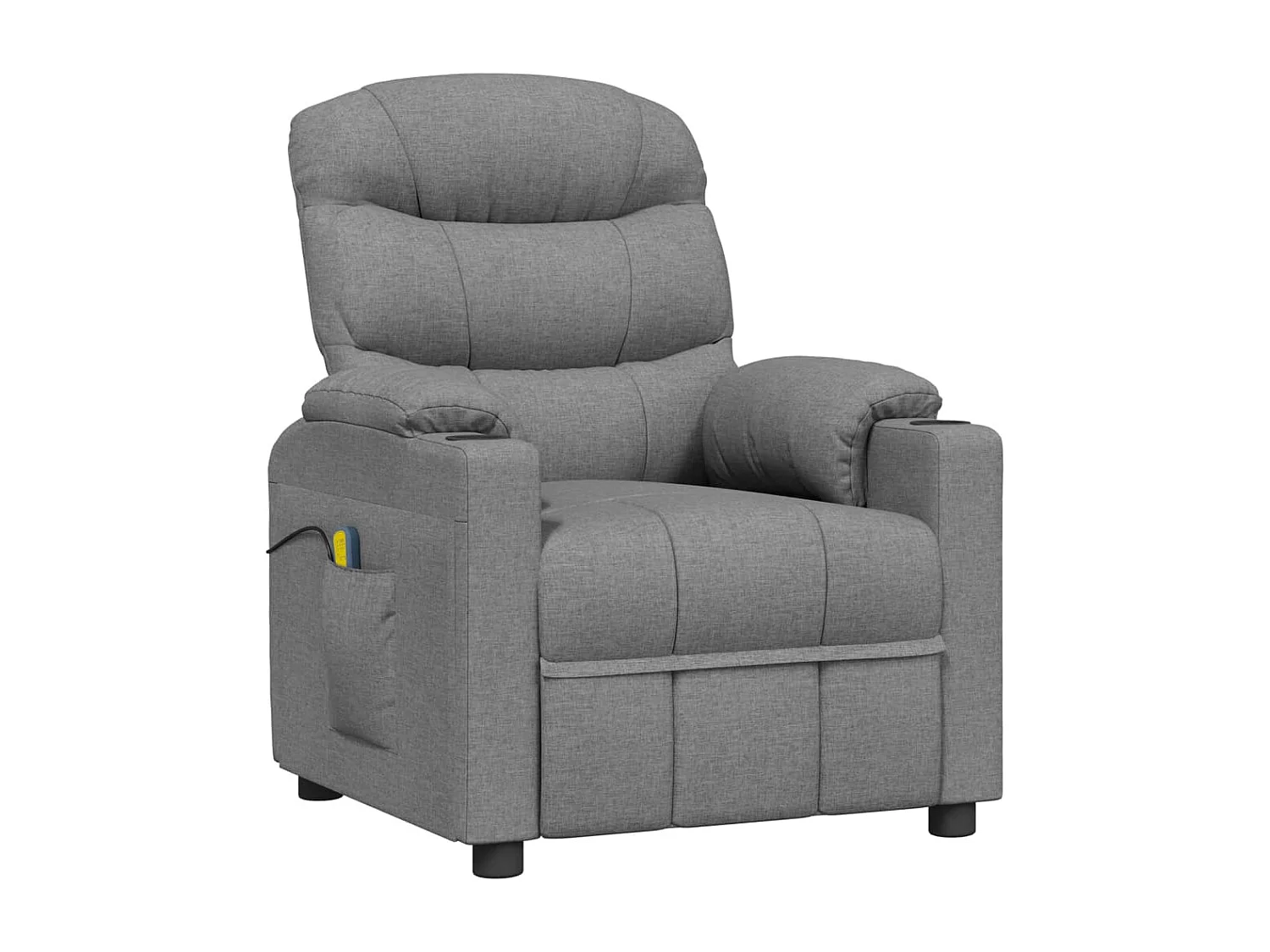 Fauteuil de massage Gris clair Tissu