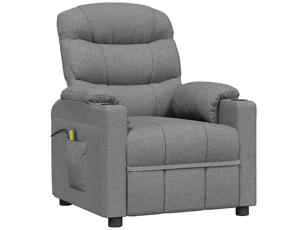 Fauteuil de massage Gris clair Tissu