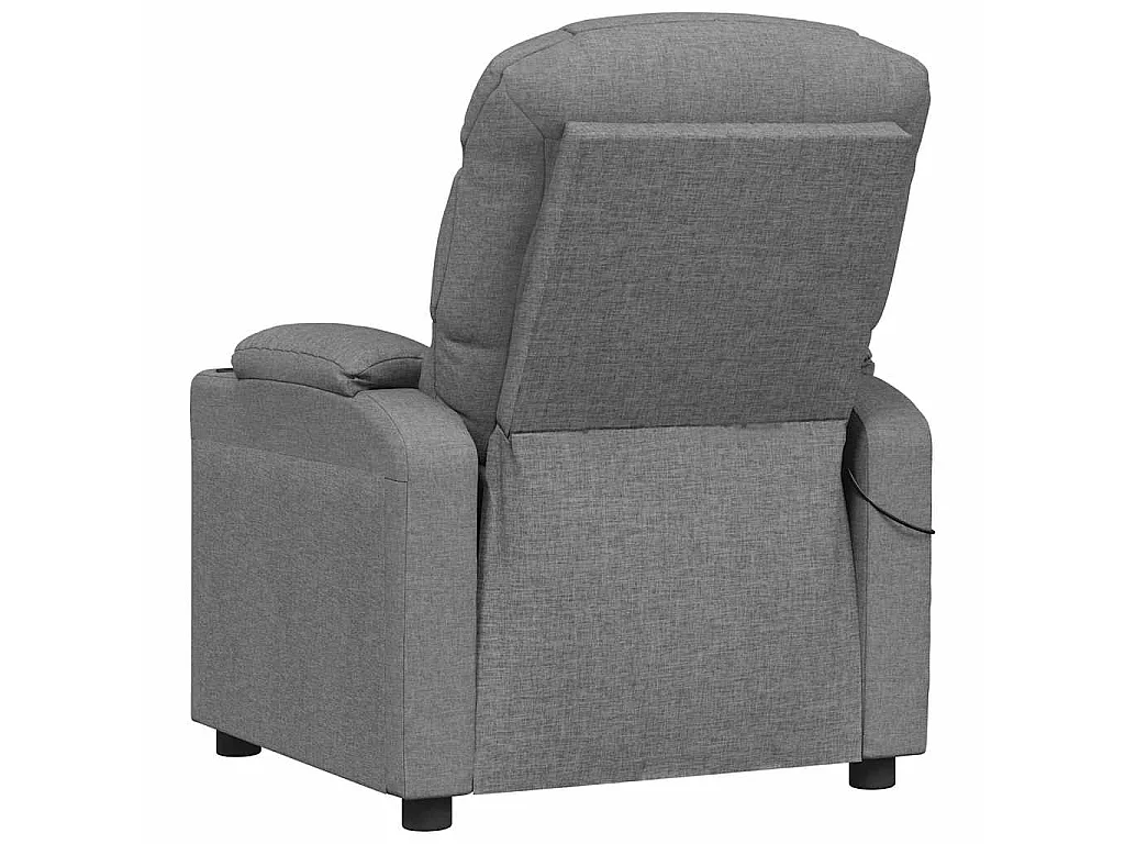 Fauteuil de massage Gris clair Tissu