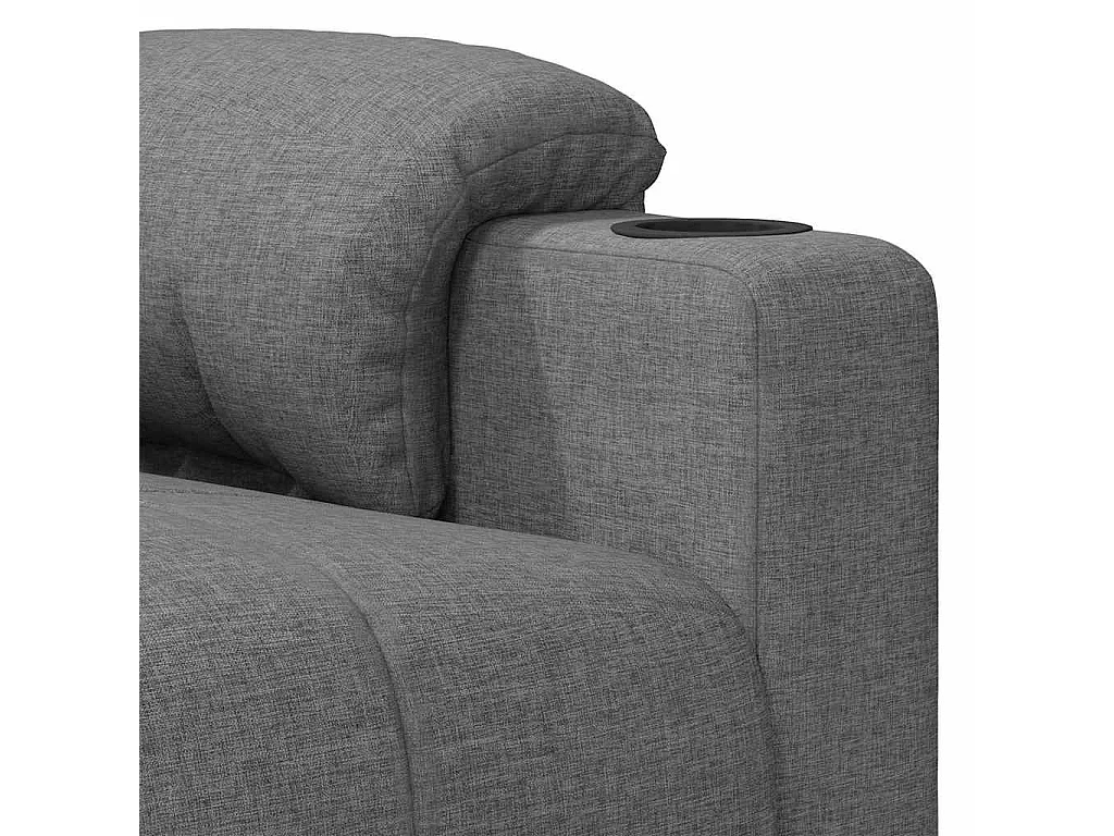 Fauteuil de massage Gris clair Tissu