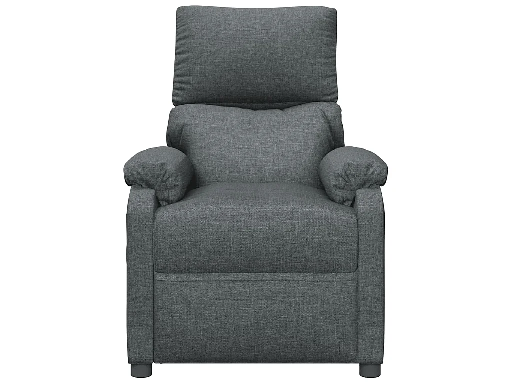 Fauteuil électrique de massage Gris foncé Tissu