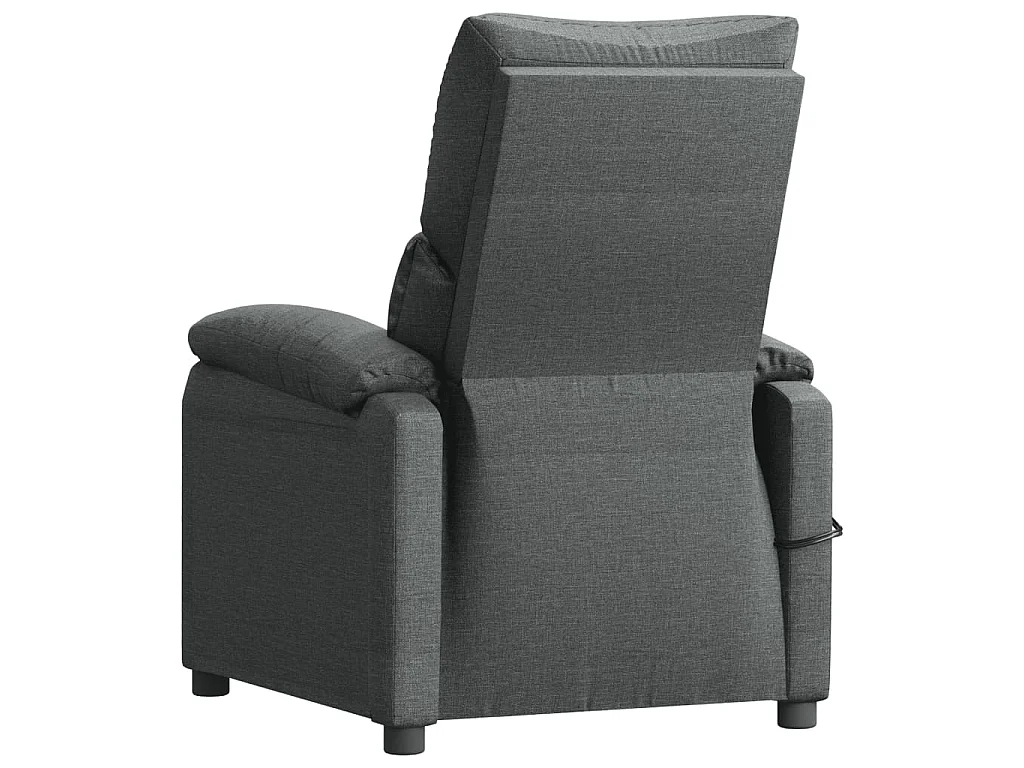 Fauteuil électrique de massage Gris foncé Tissu