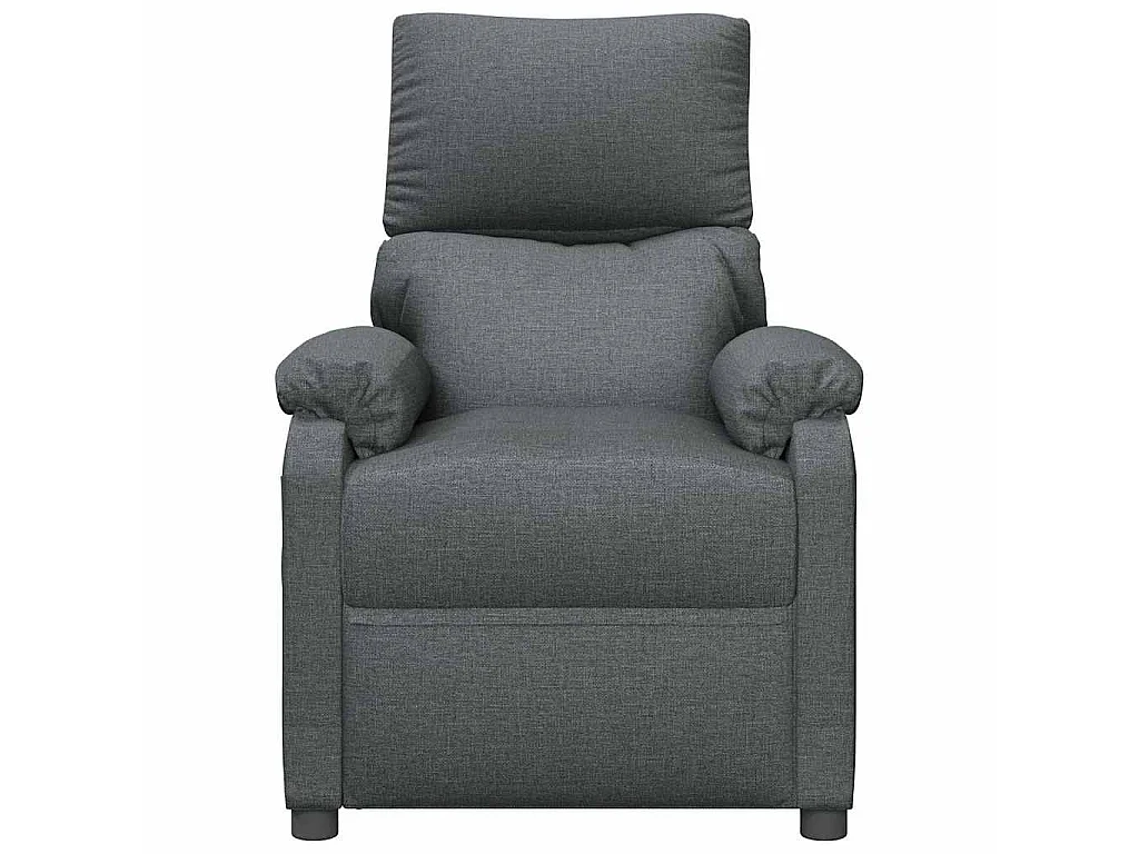 Fauteuil électrique de massage Gris foncé Tissu