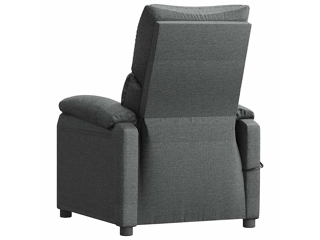 Fauteuil électrique de massage Gris foncé Tissu