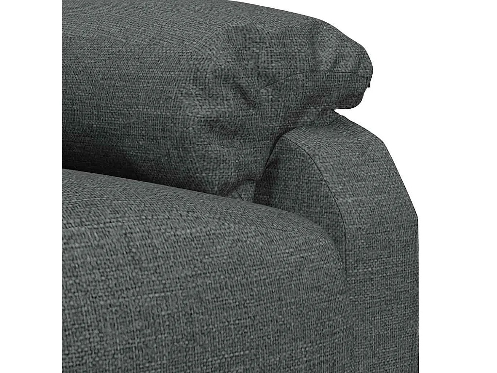 Fauteuil électrique de massage Gris foncé Tissu