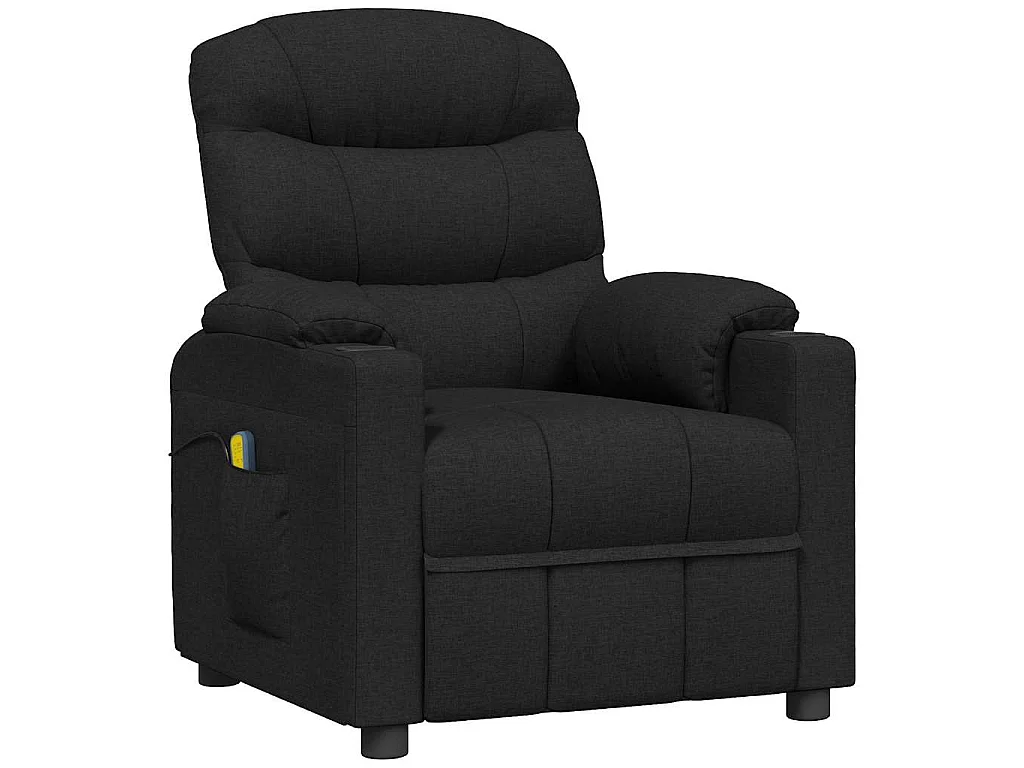 Fauteuil de massage Noir Tissu