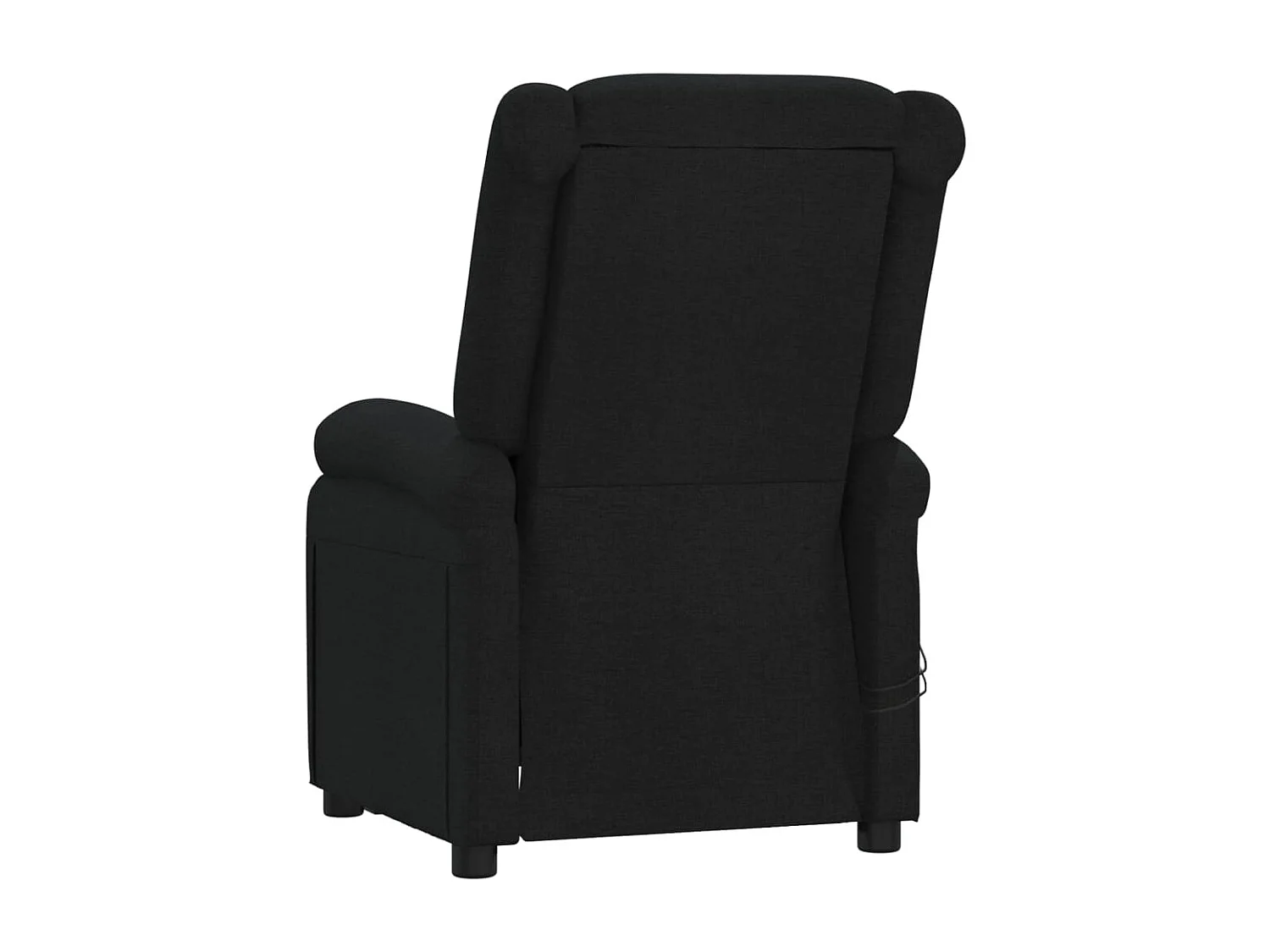 Fauteuil électrique de massage Noir Tissu