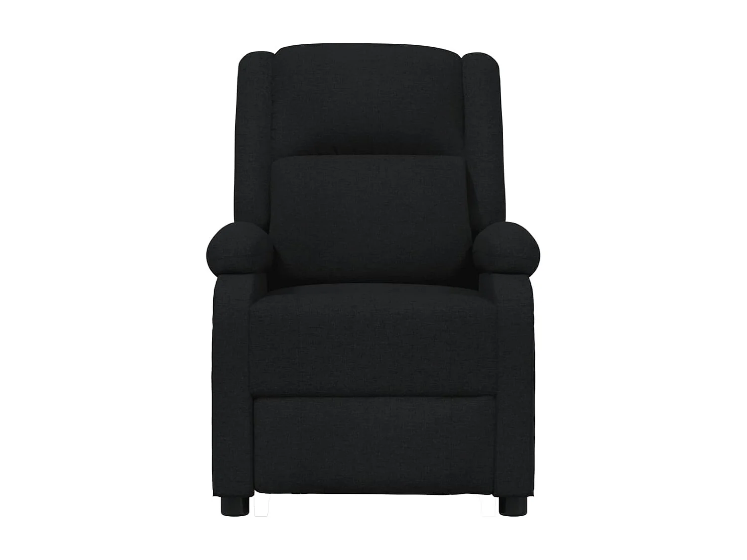 Fauteuil électrique de massage Noir Tissu